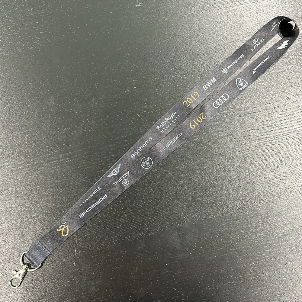 Quail Motorsports Car Show Lanyard with Sponsoring Brand Logos - Picture 5 of 6